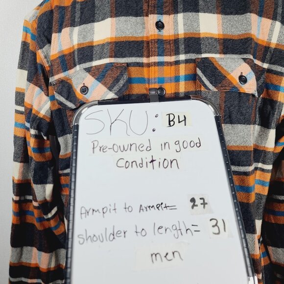 Patagonia Men's Multicolor Long Sleeve Fjord Midweight Flannel Shirt Size L - Picture 7 of 7